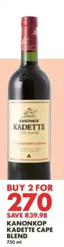 Woolworths Kanonkop Kadette Cape Blend offer