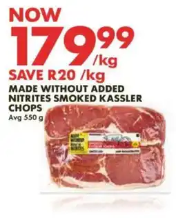 Woolworths Made Without Added Nitrites Smoked Kassler Chops offer