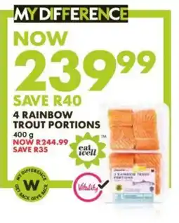 Woolworths Rainbow Trout Portions offer