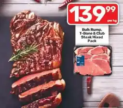 Pick n Pay Bulk Rump, T-Bone & Club Steak Mixed Pack offer