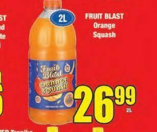 Fruit blast orange juice