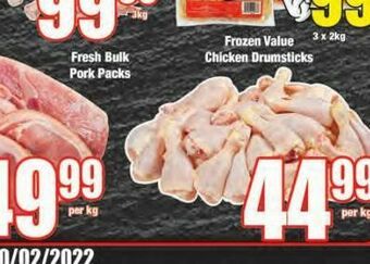 Boxer Chicken drumsticks offer