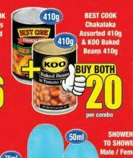 Boxer Koo baked beans offer
