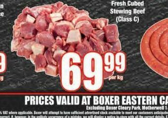 Boxer Stewing beef offer