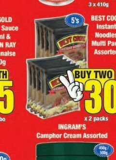 Boxer Best cook noodles 2 offer