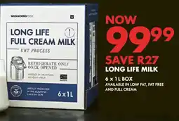 Woolworths Long Life Full Cream Milk offer