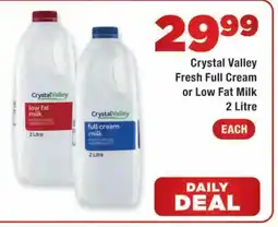 OK Express Crystal Valley Fresh Full Cream or Low Fat Milk offer