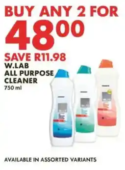 Woolworths W.LAB ALL PURPOSE CLEANER offer