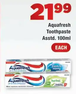 OK Express Aquafresh Toothpaste Assorted offer