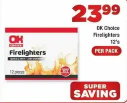 OK Express OK Choice Firelighters offer