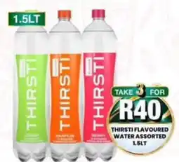 Take 'n Pay Thirsti Flavoured Water Assorted offer