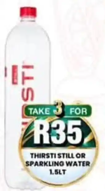 Take 'n Pay Thirsti Still or Sparkling Water offer
