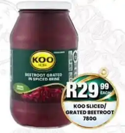 Take 'n Pay KOO Sliced/Grated Beetroot offer