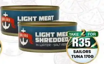 Take 'n Pay Sailors Tuna Light Meat Shredded offer