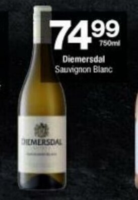 Checkers Hyper Diemersdal Sauvignon Blanc 750ml offer