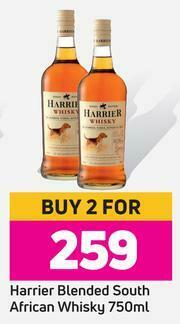 Game Harrier Blended South African Whisky-For 2 x 750ml offer