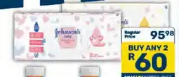 Pick n Pay Johnson's baby wipes offer