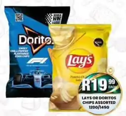 Take 'n Pay Lays or Doritos Chips Assorted offer