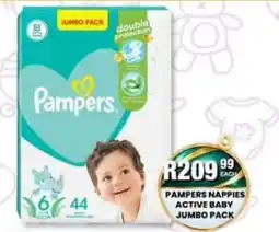 Take 'n Pay Pampers Nappies Active Baby offer