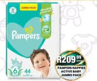 Take 'n Pay Pampers Nappies Active Baby offer