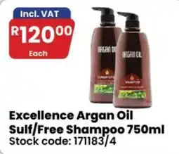 Africa Cash and Carry Excellence Argan Oil Sulf/Free Shampoo offer