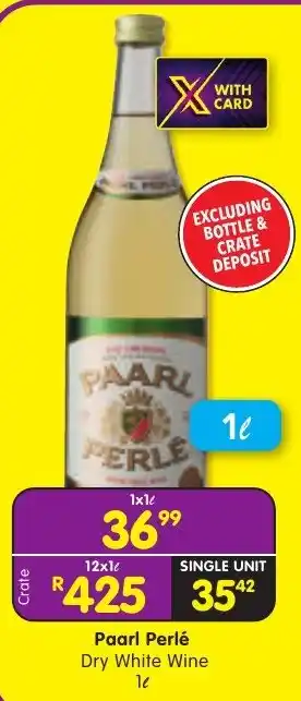 Paarl Perlé Dry White Wine
