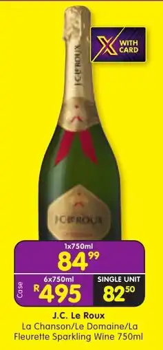 Shoprite Liquor J.C. Le Roux La Chanson/Le Domaine/La Fleurette Sparkling Wine offer
