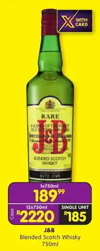 Shoprite Liquor J&B Blended Scotch Whisky offer