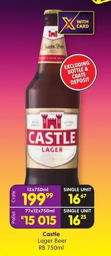 Shoprite Liquor Castle Lager Beer offer