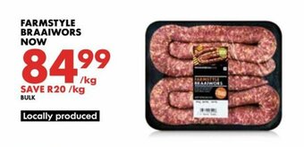 Woolworths Farmstyle Braaiwors offer
