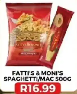 Saverite FATTI'S & MONI'S SPAGHETTI/MAC offer