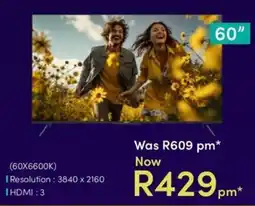 Teljoy 60" TV offer