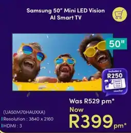 Teljoy Samsung 50" Mini LED Vision AI Smart TV offer