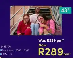 Teljoy 43" TV offer