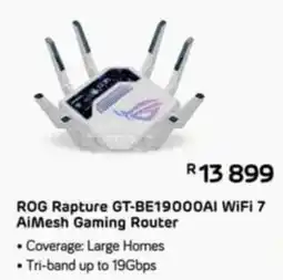 Computer Mania ROG Rapture GT-BE19000AI WiFi 7 AiMesh Gaming Router offer