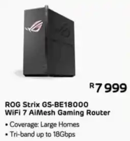 Computer Mania ROG Strix GS-BE18000 WiFi 7 AiMesh Gaming Router offer