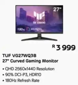 Computer Mania TUF VG27WQ3B 27" Curved Gaming Monitor offer