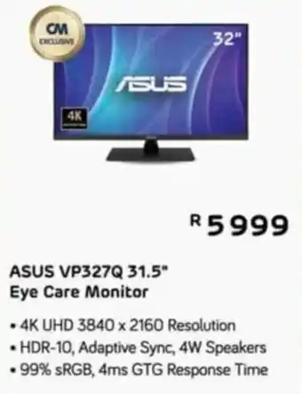 ASUS VP327Q 31.5" Eye Care Monitor