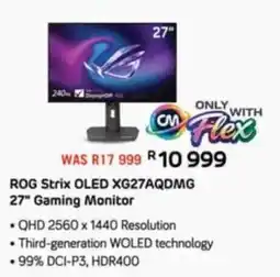 Computer Mania ROG Strix OLED XG27AQDMG 27" Gaming Monitor offer