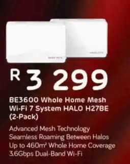 Computer Mania BE3600 Whole Home Mesh Wi-Fi 7 System HALO H27BE offer