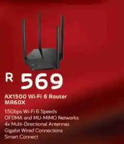 Computer Mania AX1500 Wi-Fi 6 Router MR60X offer