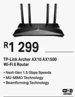 Computer Mania TP-Link Archer AX10 AX1500 Wi-Fi 6 Router offer