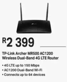 Computer Mania TP-Link Archer MR500 AC1200 Wireless Dual-Band 4G LTE Router offer