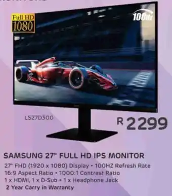 SAMSUNG 27" FULL HD IPS MONITOR