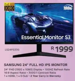 Computer Mania SAMSUNG 24" FULL HD IPS MONITOR offer