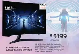 Computer Mania 32" ODYSSEY G55C QHD CURVED GAMING MONITOR offer