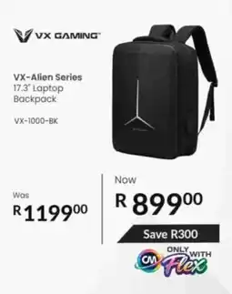 Computer Mania VX GAMING VX-Alien Series 17.3" Laptop Backpack offer