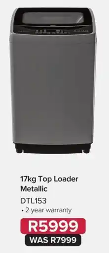 Kloppers 17kg Top Loader Metallic DTL153 offer
