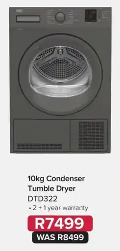 Kloppers 10kg Condenser Tumble Dryer DTD322 offer