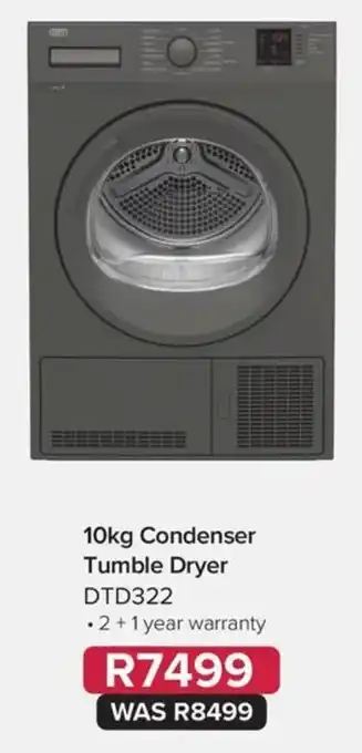 10kg Condenser Tumble Dryer DTD322